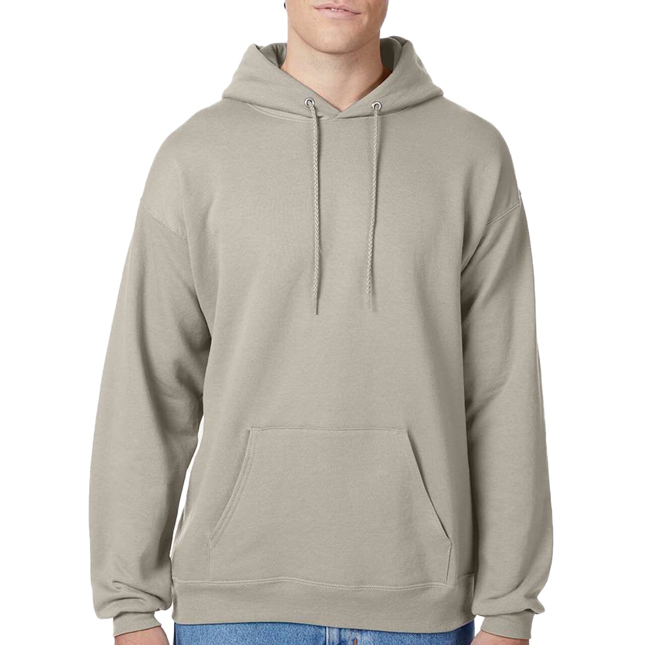Hanes Men's Ecosmart Fleece Hooded Sweatshirt, Ideal for Cricut & Embroidery